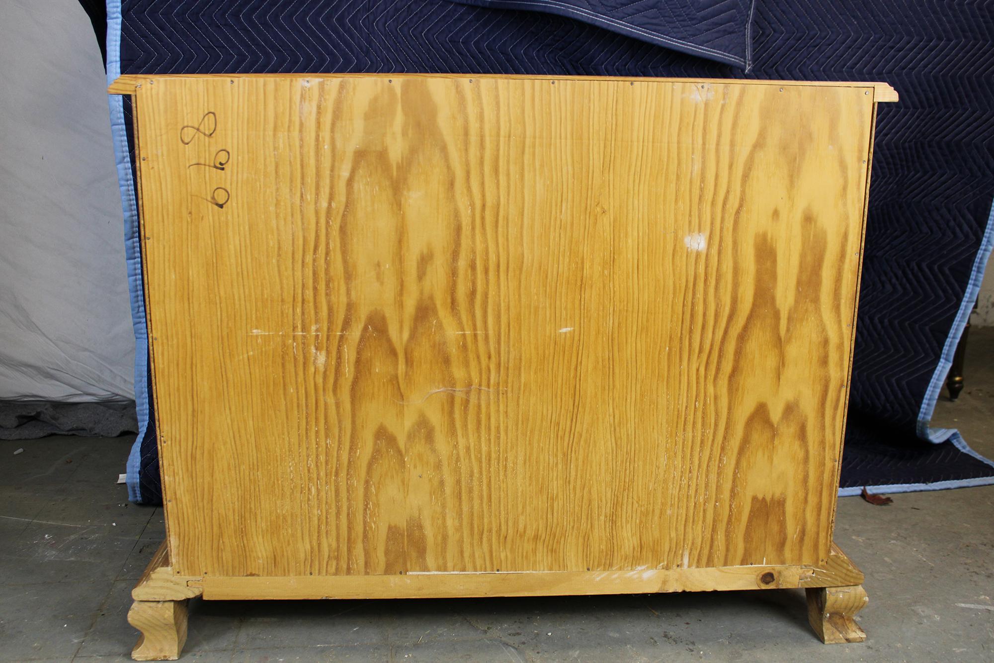 Chippendale Pine Goddard Block Front Bachelors Chest of Drawer Dresser Colonial 1