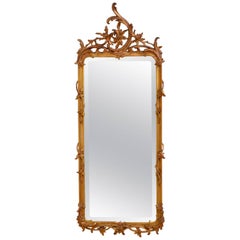 Chippendale Revival Giltowood Wall Mirror