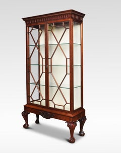 Chippendale Revival Mahogany Display Cabinet