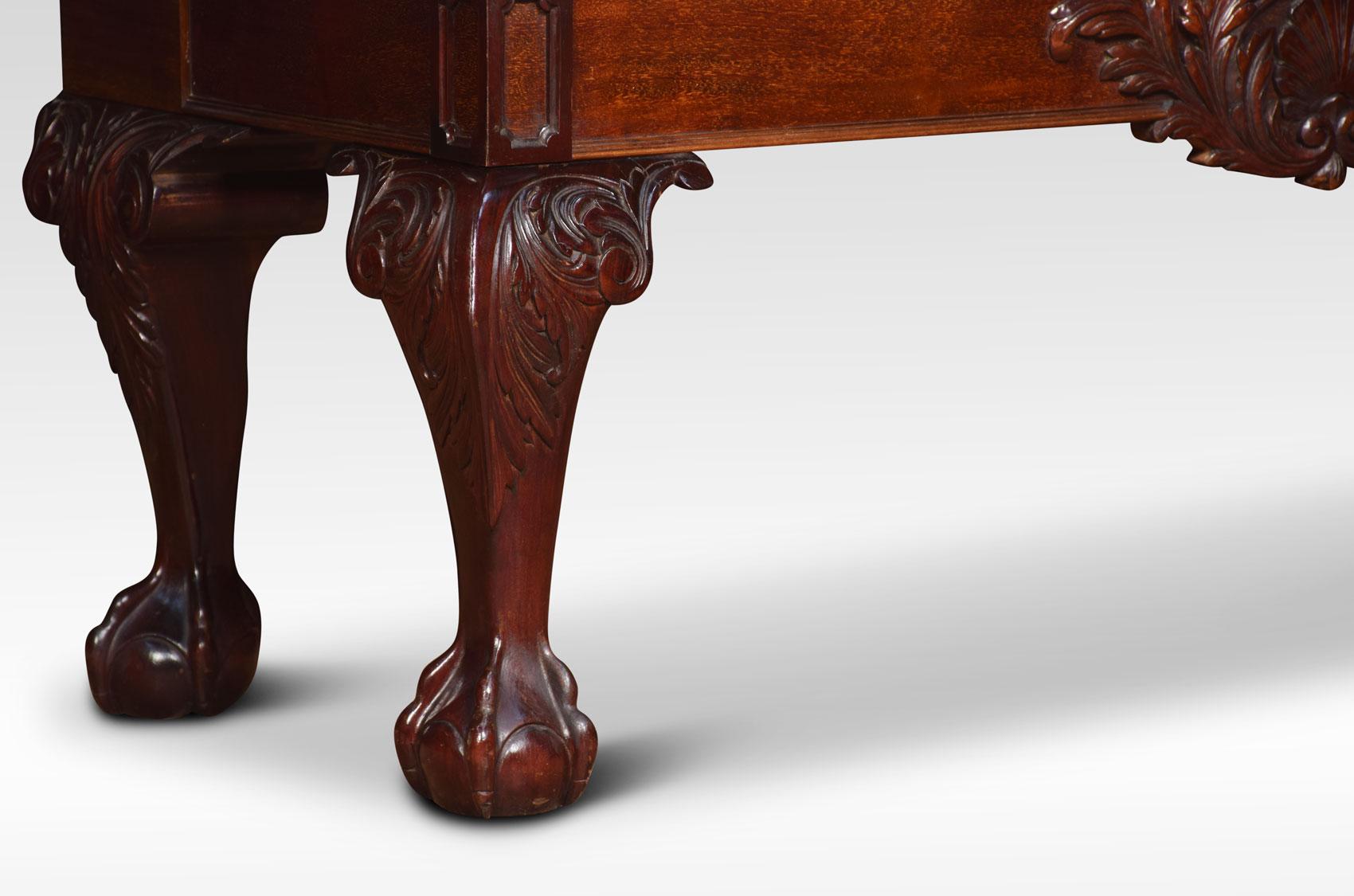 Chippendale Revival Mahogany Display Cabinet 1