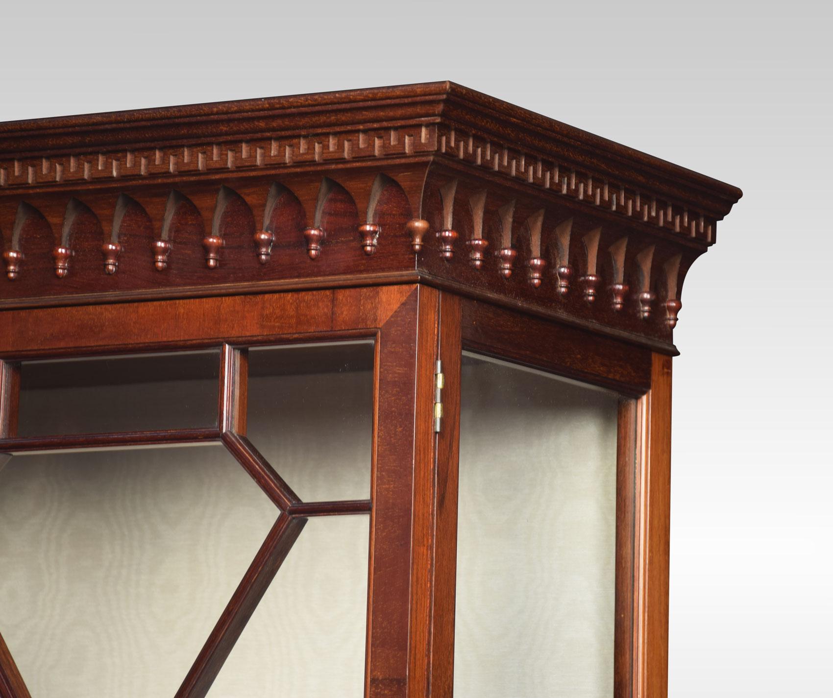Chippendale Revival Mahogany Display Cabinet 2