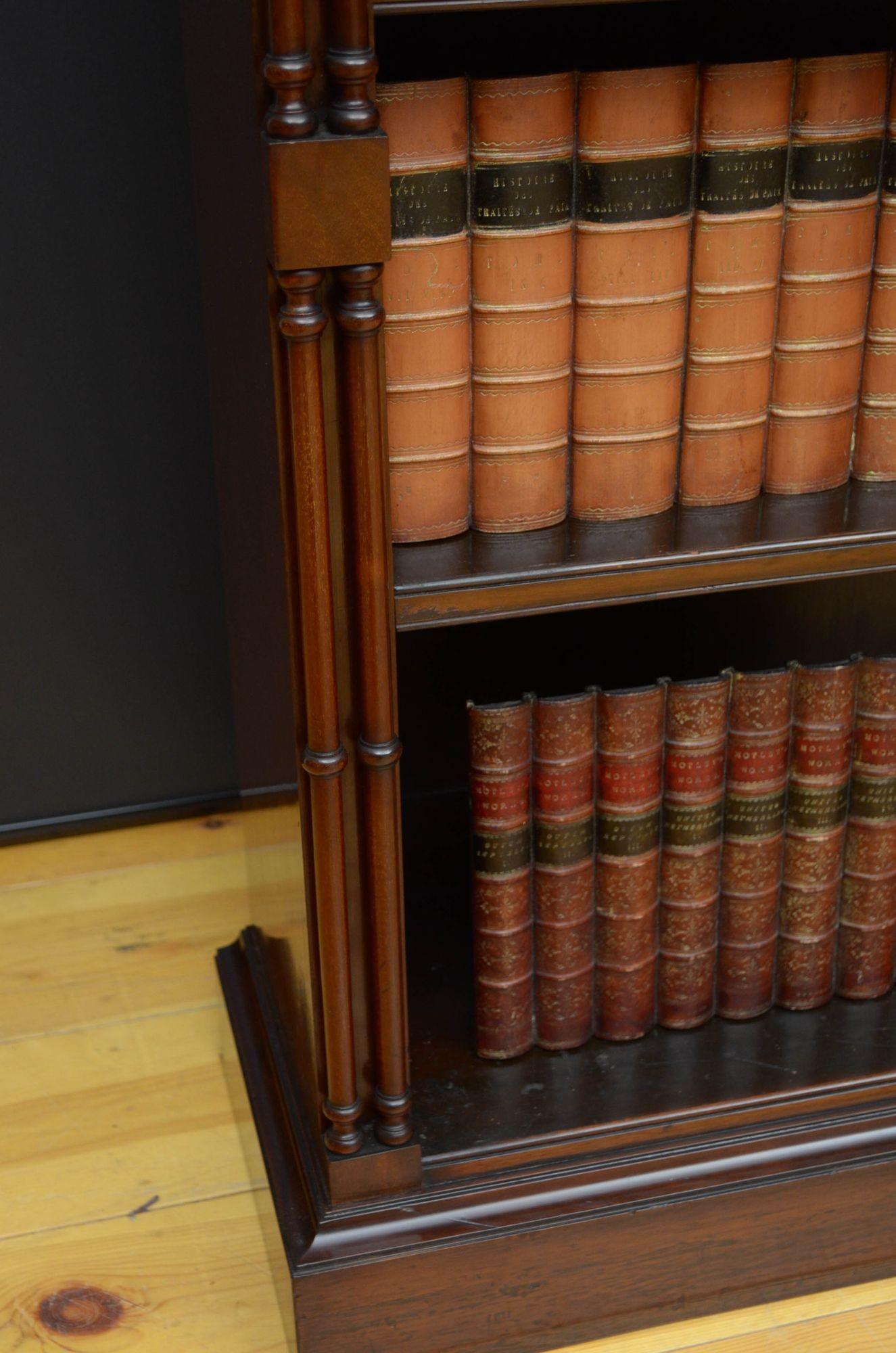 Offenes Bücherregal aus Mahagoni im Chippendale-Stil im Angebot 5
