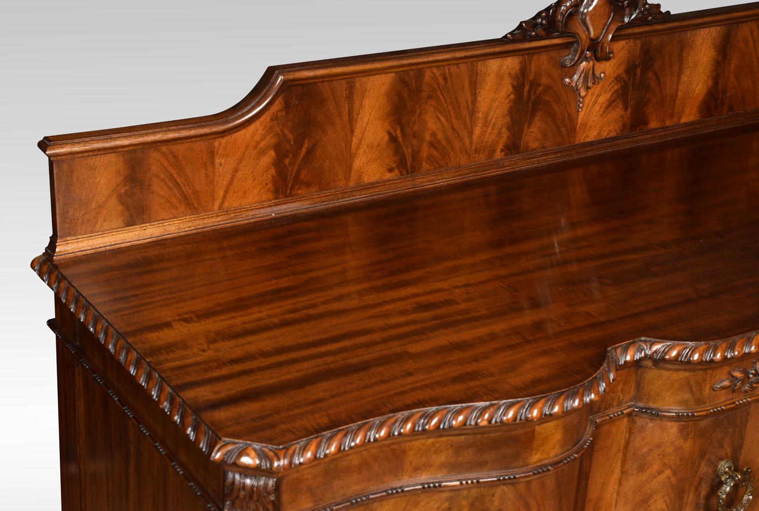 Chippendale Revival Mahogany Sideboard 5