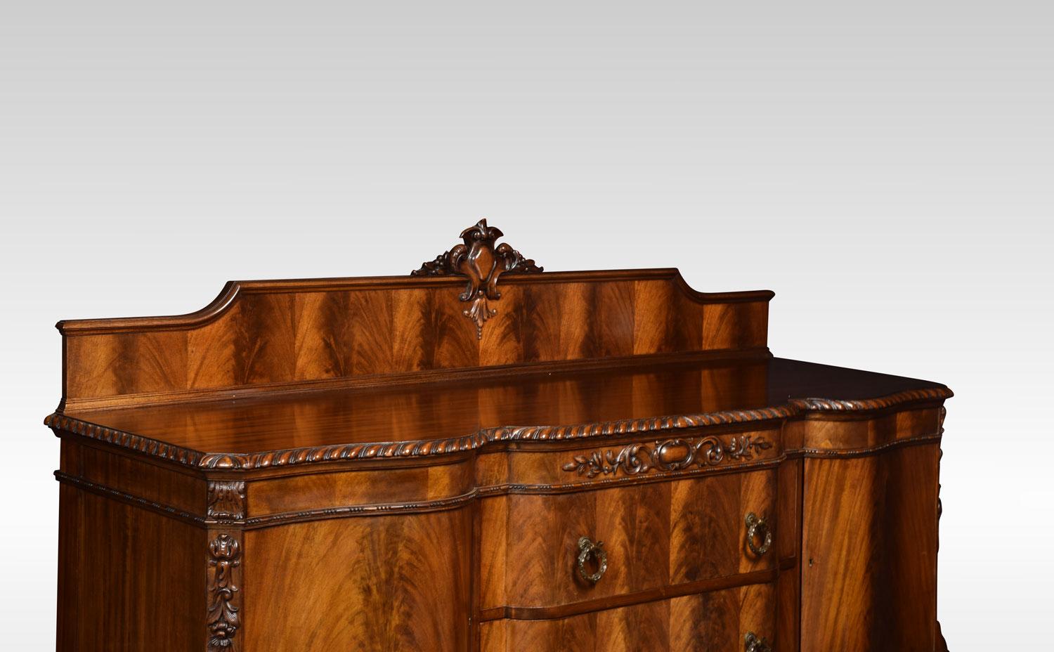 Chippendale Revival Mahogany Sideboard 4