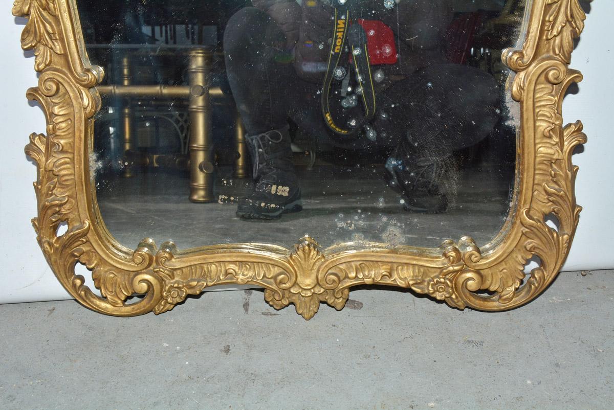 Carved Chippendale Rococo Style Mirror