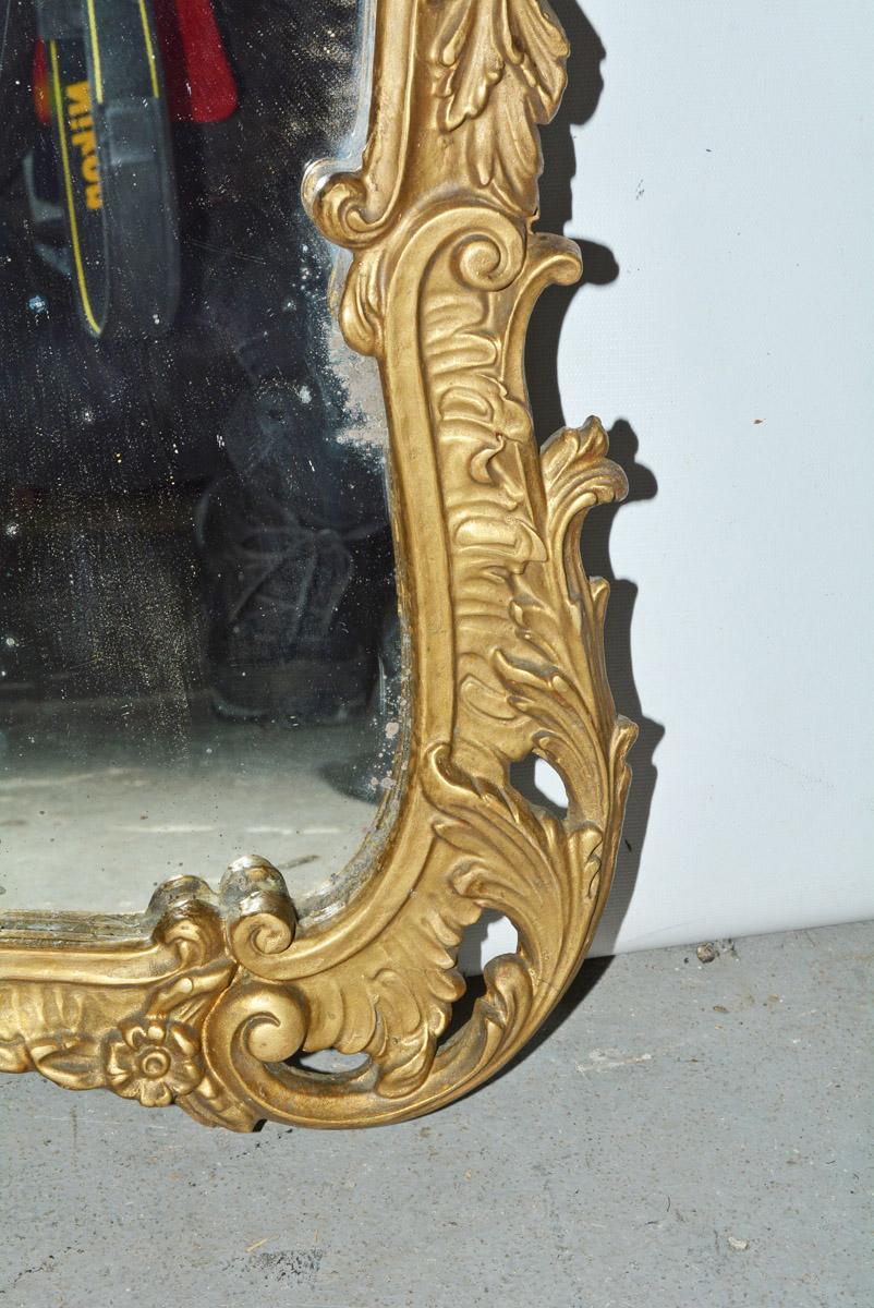 Chippendale Rococo Style Mirror In Good Condition In Sheffield, MA