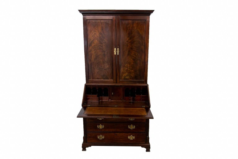 Chippendale Secretary In Good Condition For Sale In Wilson, NC