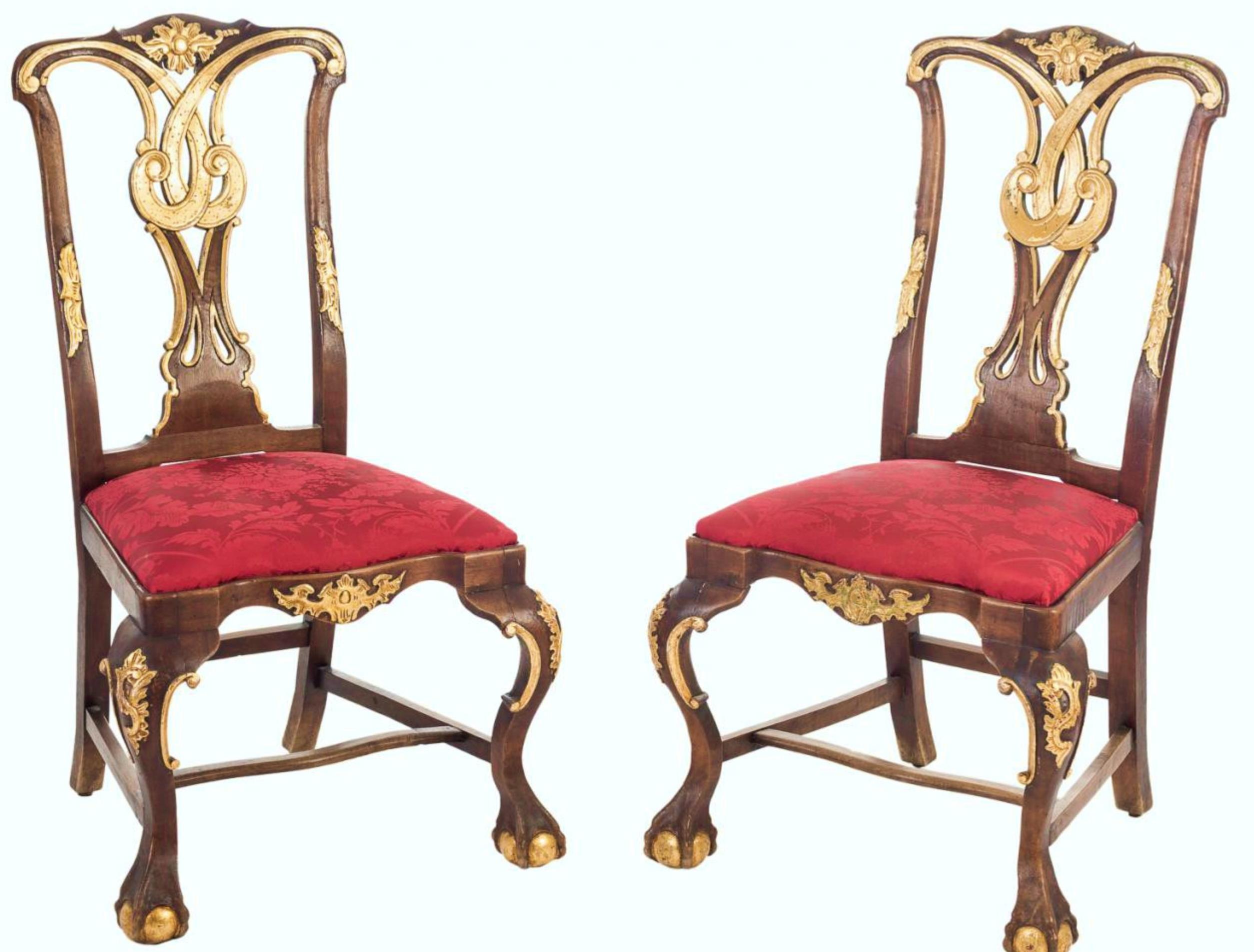 British Chippendale Set, Sofa /2 Armchairs / 8 Chairs, 18th Century