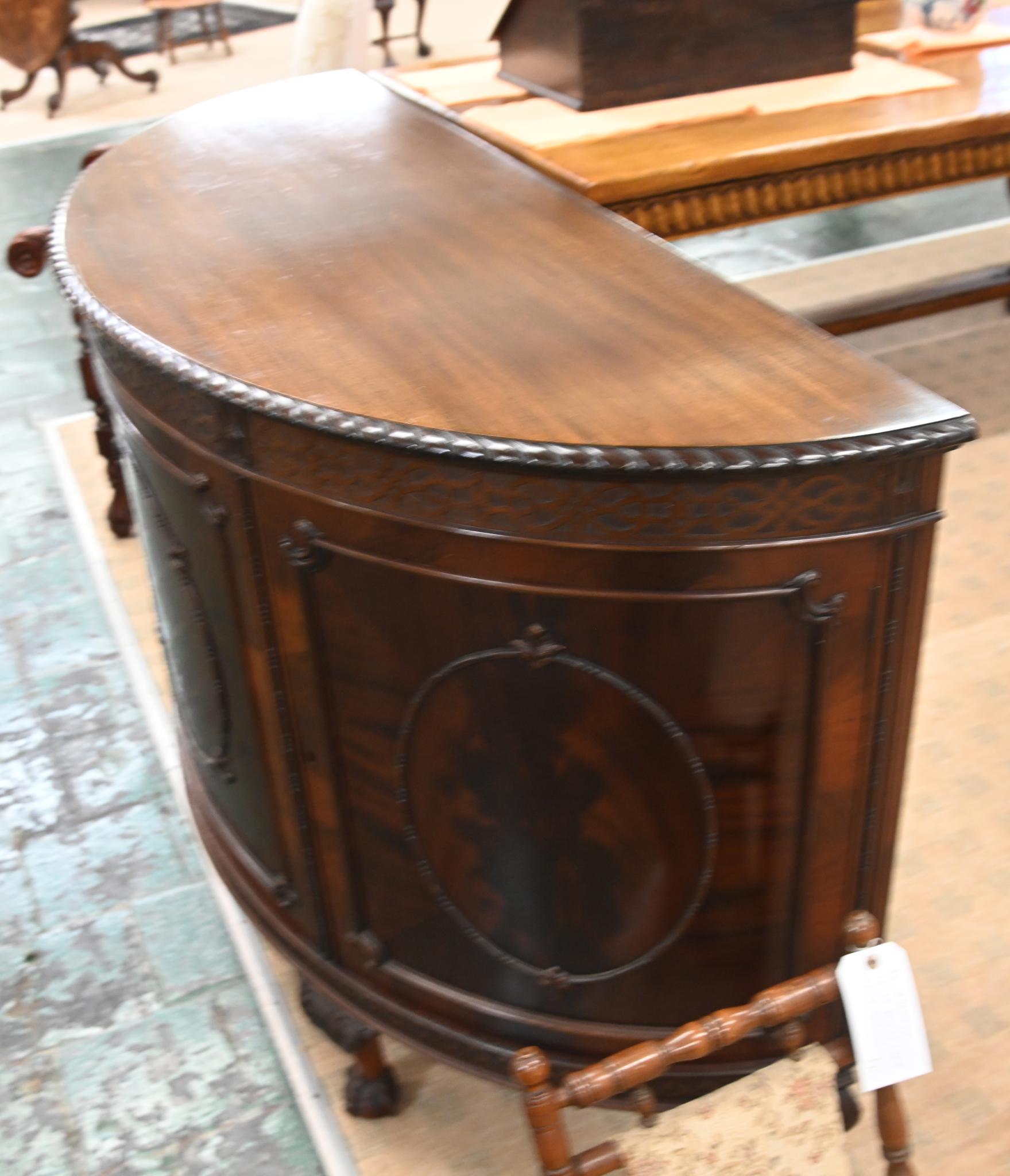 Mobile laterale Chippendale Cassapanca in mogano 1880 in vendita 5