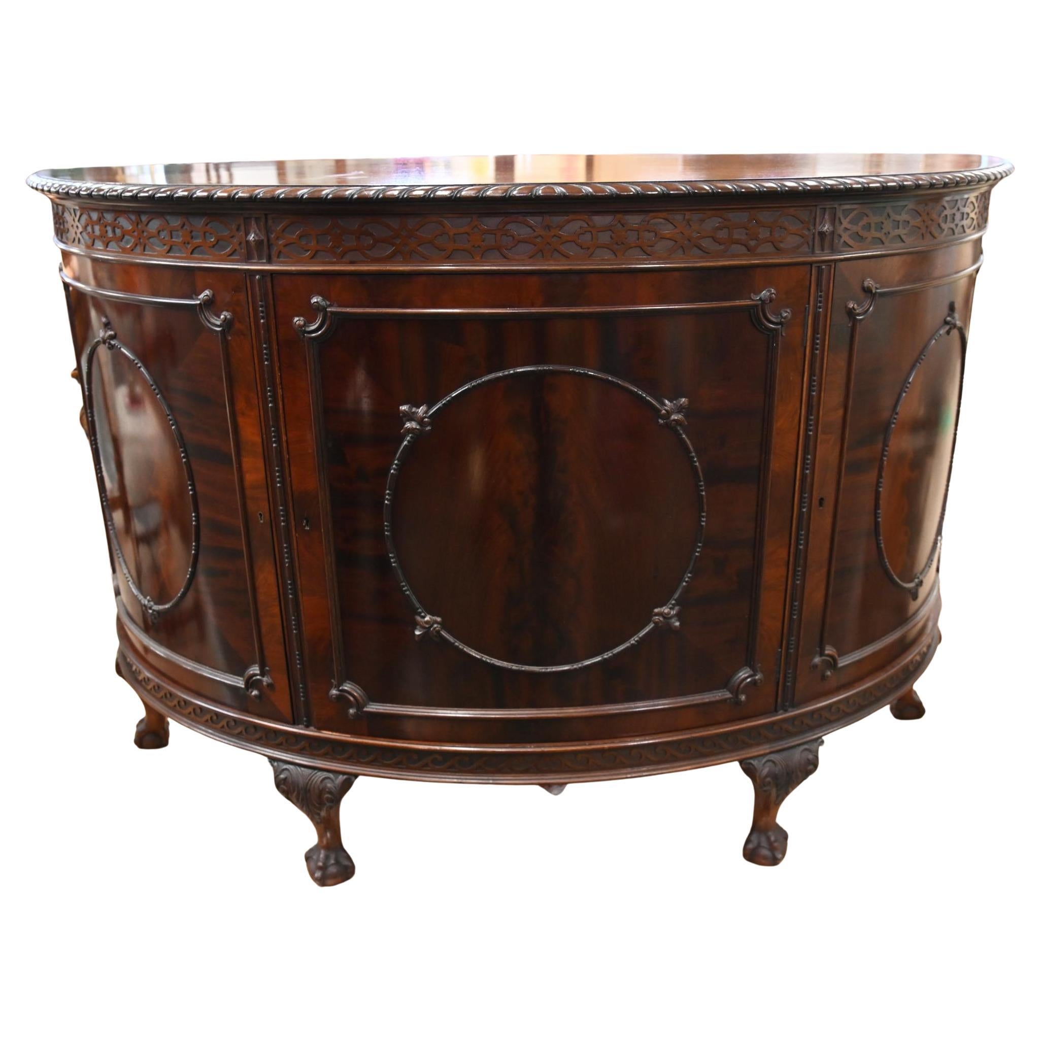 Arcón Chippendale de caoba 1880