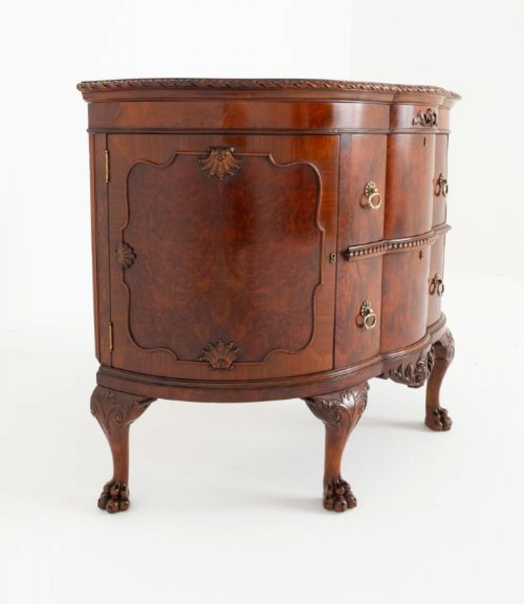 Mobile laterale Chippendale Cassapanca in mogano 1900 In condizioni buone in vendita a Potters Bar, GB
