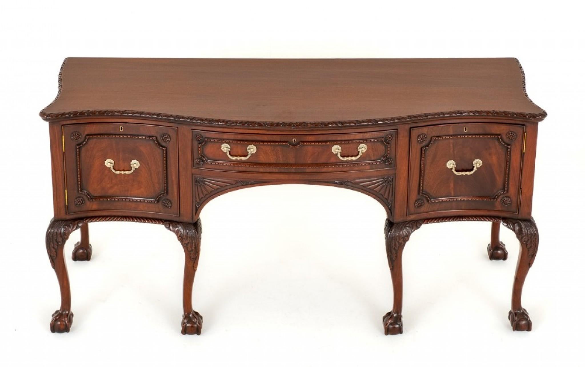 Early 20th Century Chippendale Sideboard Mahogany Buffet Ball and Claw