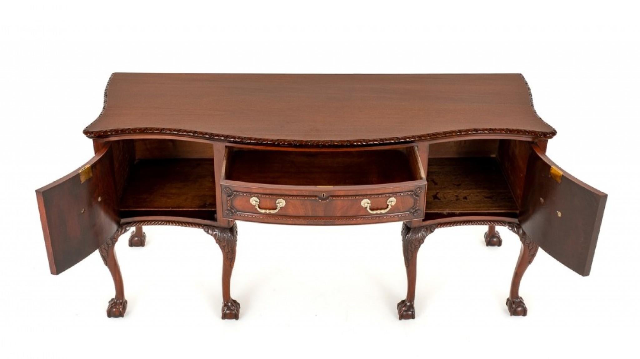 Chippendale Sideboard Mahogany Buffet Ball and Claw 4