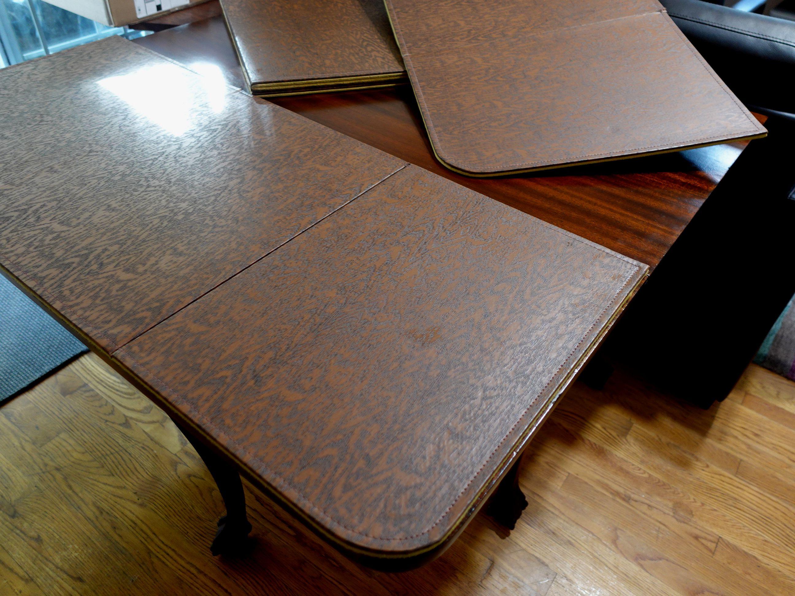 Chippendale Six Leg Claw and Ball Drop-Leaf Dining Table #2 For Sale 10