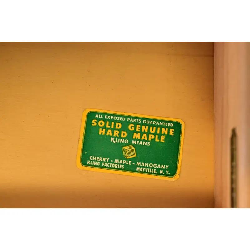 Comò Highboy in acero massiccio Chippendale di Kling, CIRCA 1960 in vendita 4