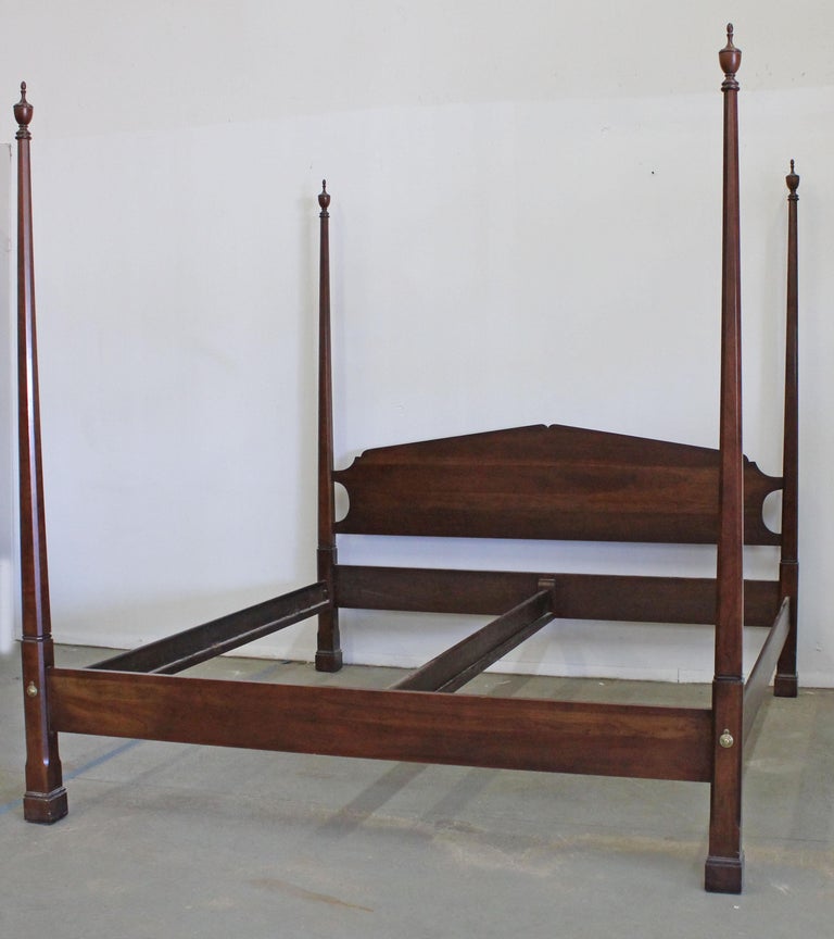 Chippendale Statton Old Towne Cherry 4Poster King Size Bed Frame at