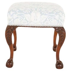 Chippendale Stool Carved Mahogany 1880