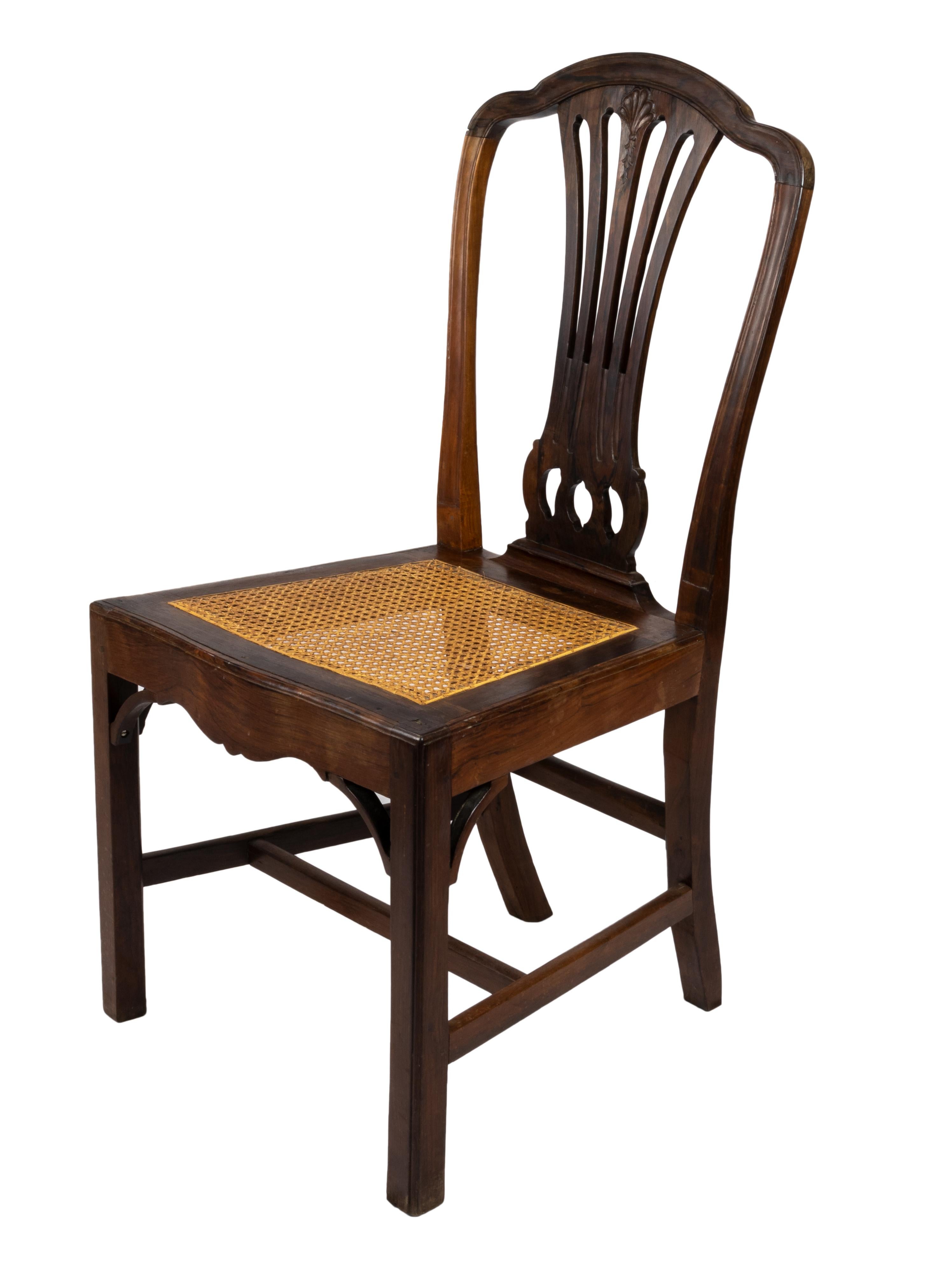 Hand-Crafted Chippendale Style Amphora Chair, 19th Century For Sale