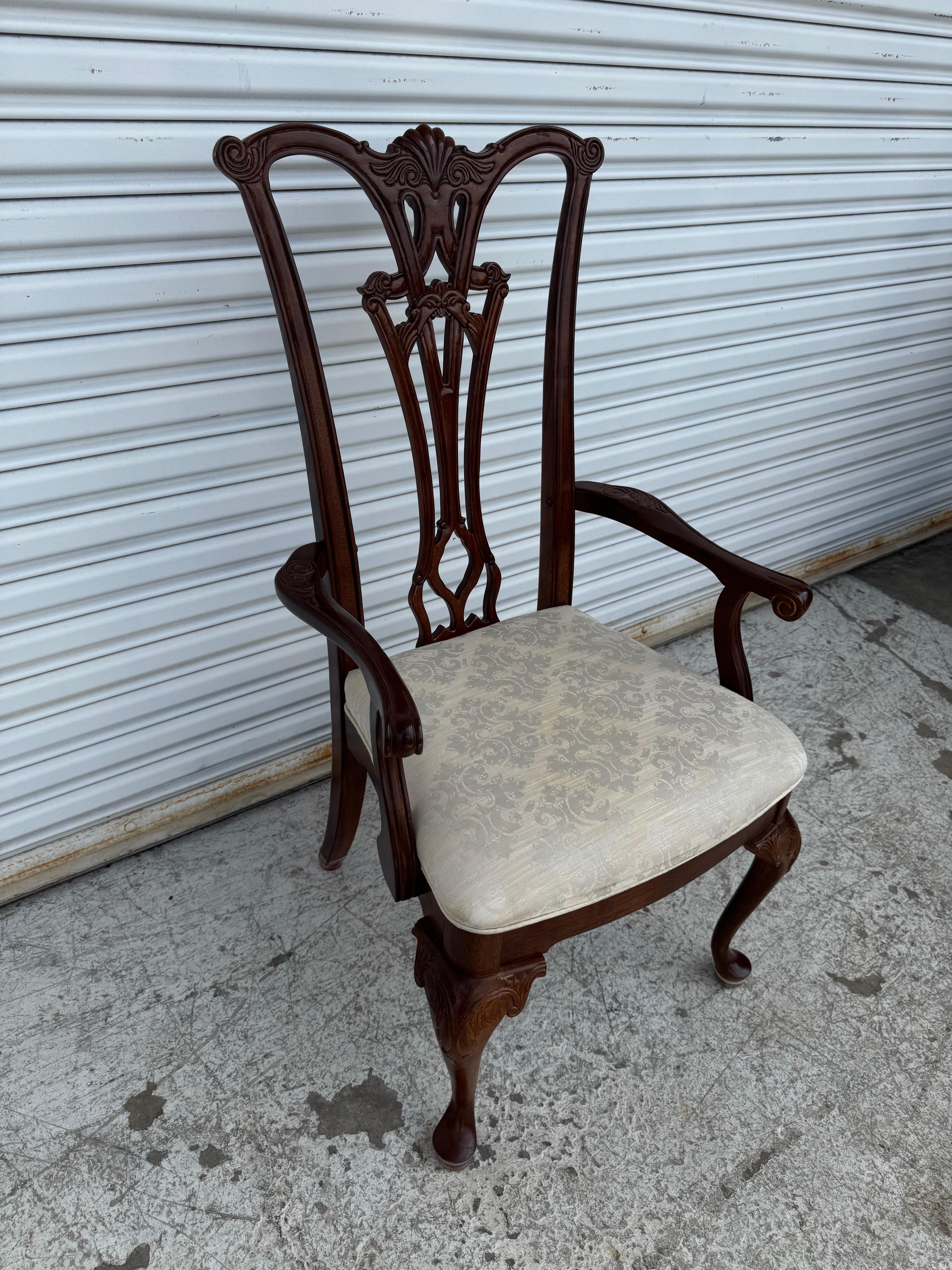 Chippendale Style Arm Chair For Sale 5