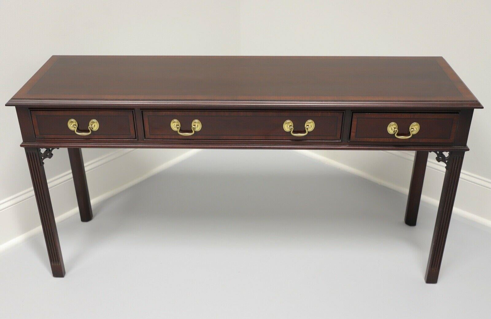 Chippendale Style Banded Mahogany Sofa Table by PENNSYLVANIA HOUSE 2