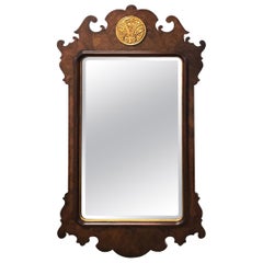 Chippendale Style Burlwood Mirror
