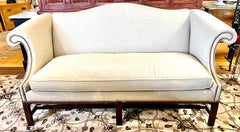 Chippendale Style Camelback Nailhead Sofa New Upholstery