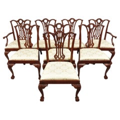 Sillas de Comedor de Caoba Talladas Estilo Chippendale Ball and Claw - Juego de 8