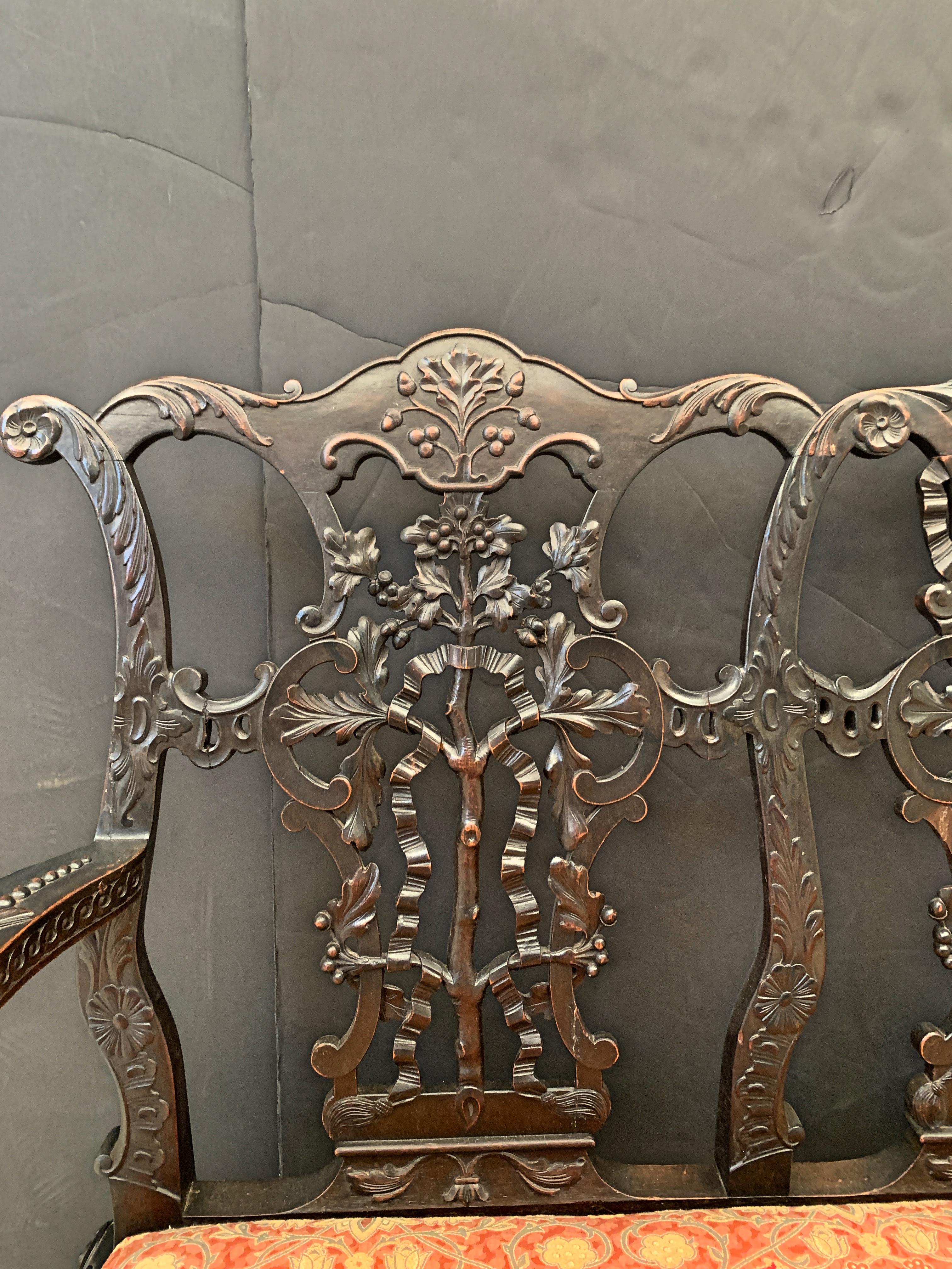 chippendale settee