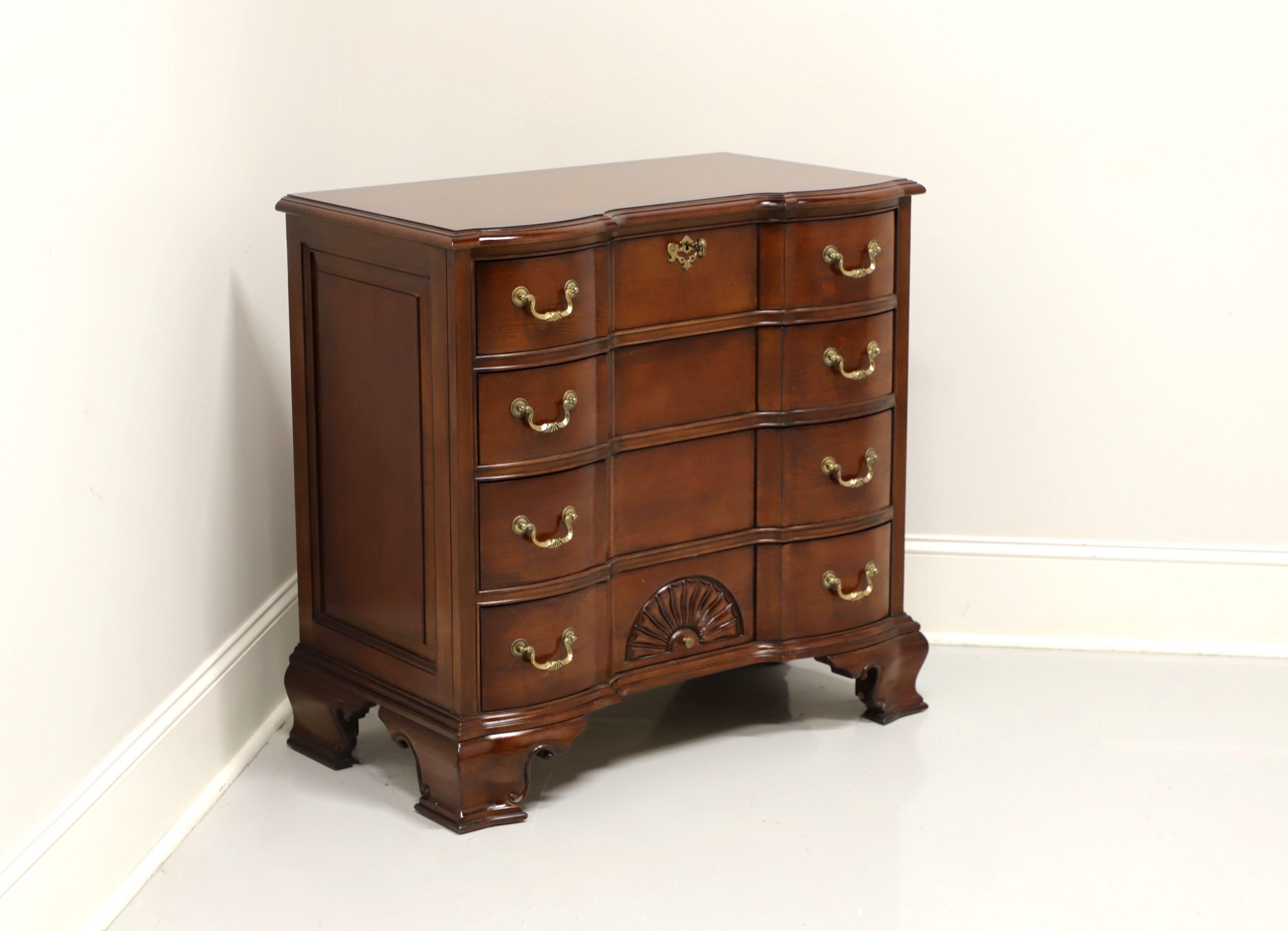 Chippendale Style Cherry Block Front Nightstand Bedside Chest 5