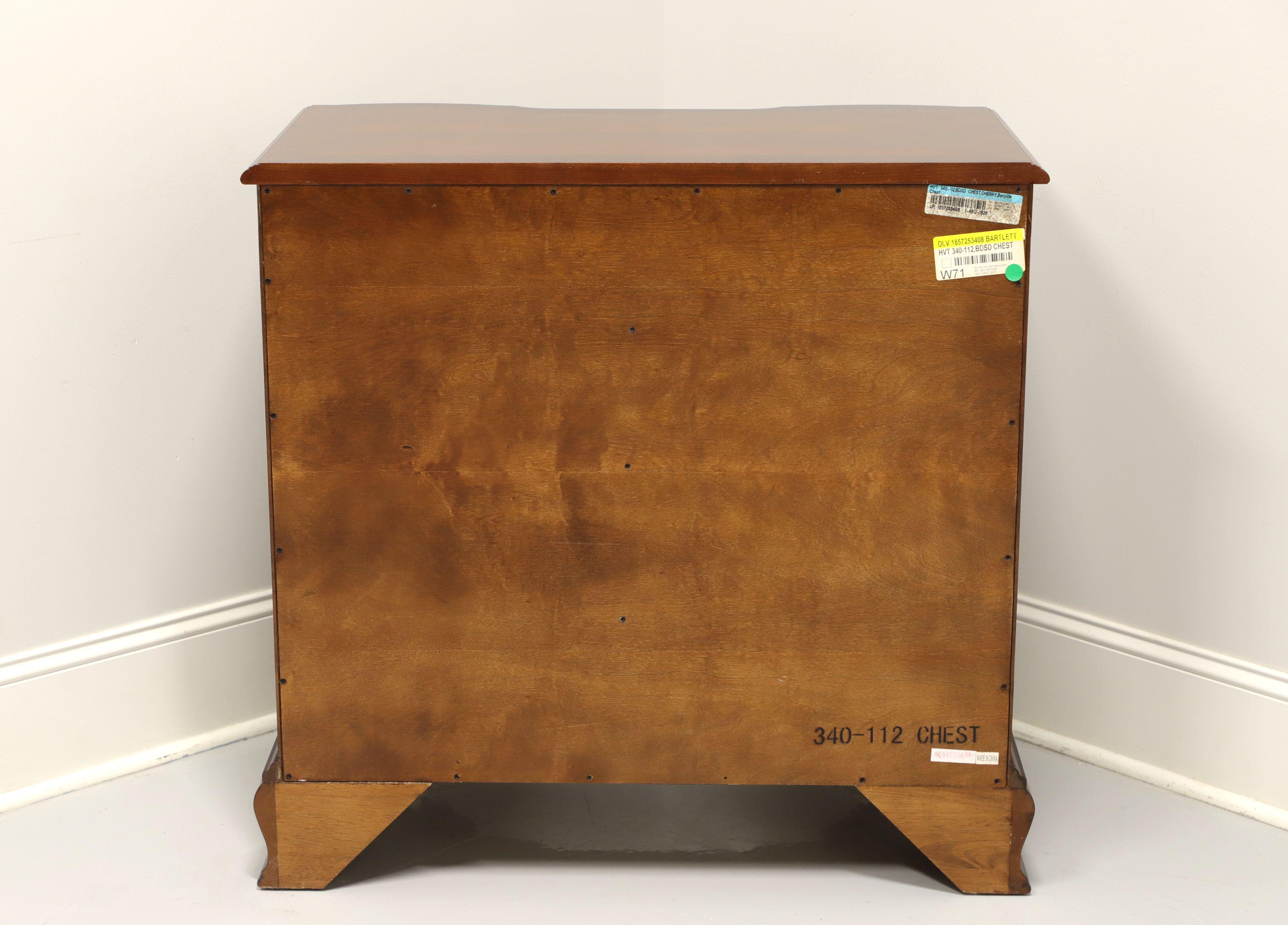 Chippendale Style Cherry Block Front Nightstand Bedside Chest In Good Condition In Charlotte, NC