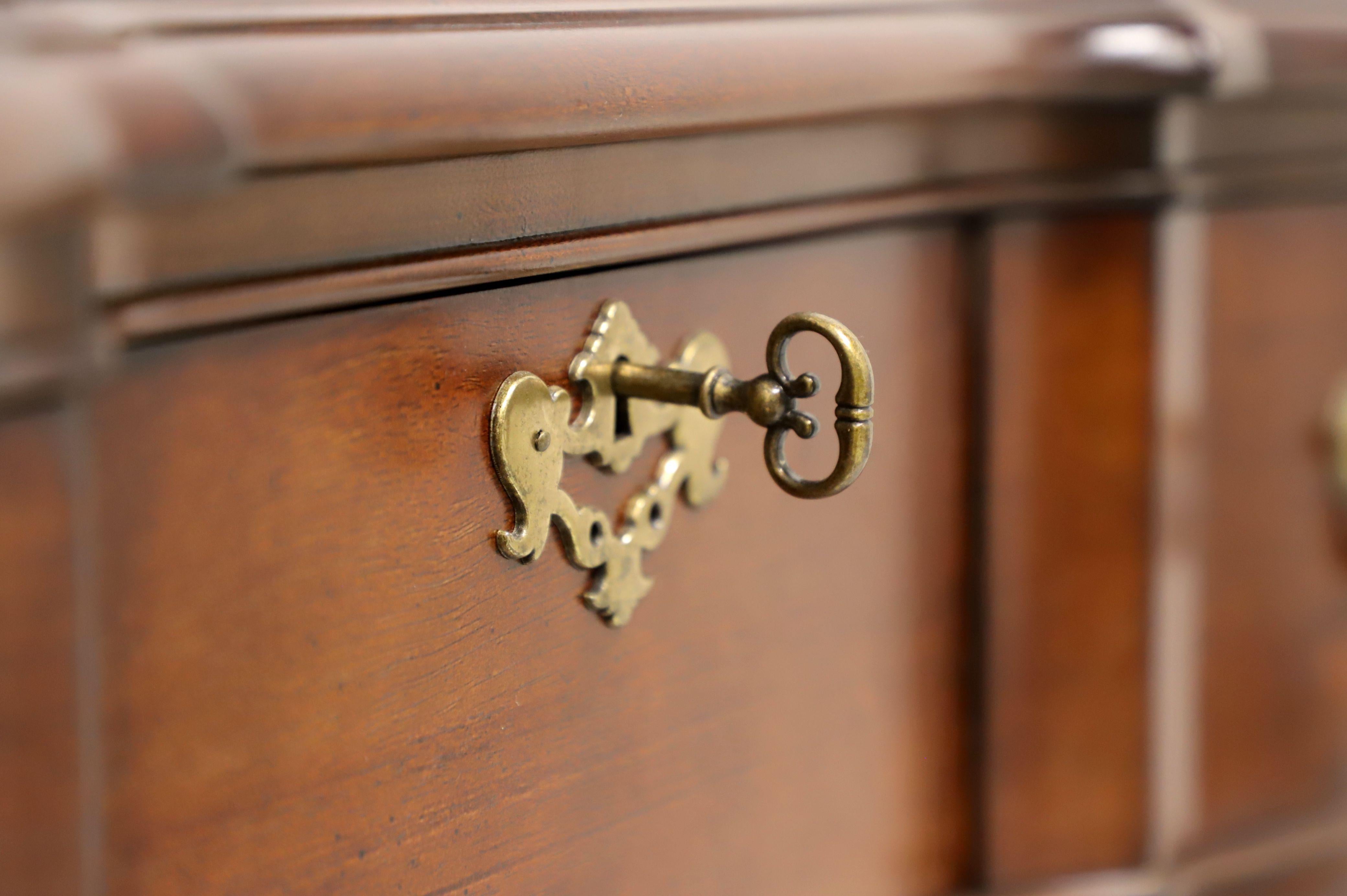 Chippendale Style Cherry Block Front Nightstand Bedside Chest 1