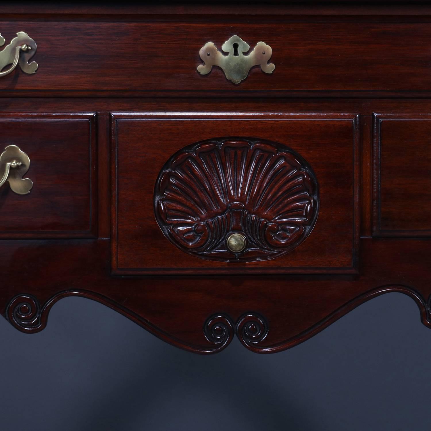 Chippendale Style Chest-on-Chest Mahogany Highboy by Henkel Harris, 20th Century 3