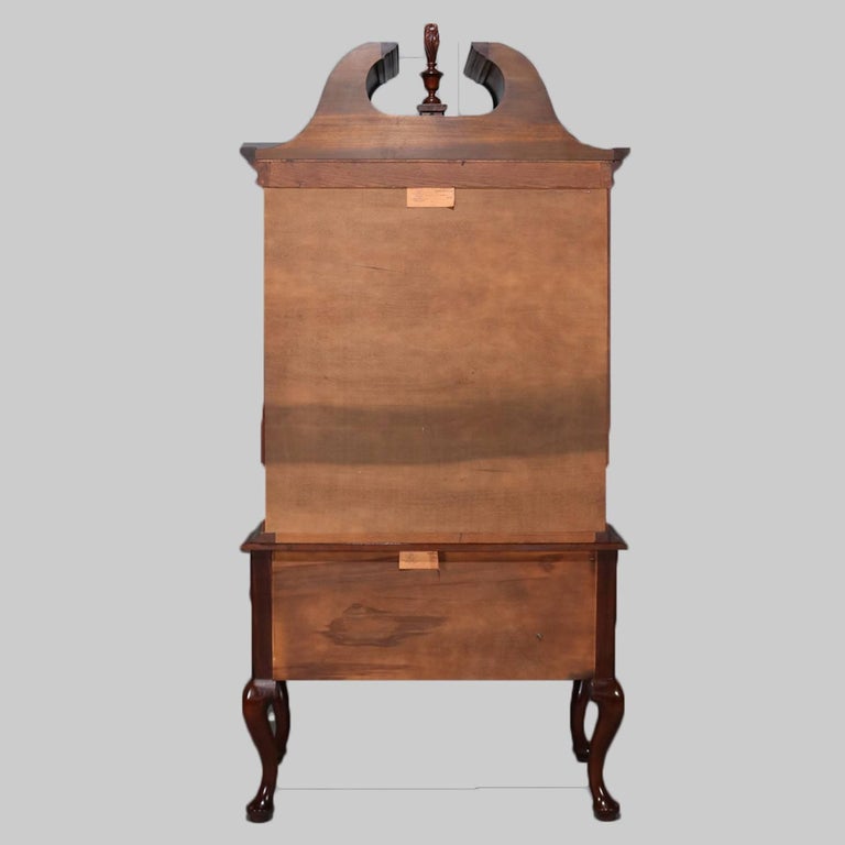 Chippendale Style Chest On Mahogany Highboy By Henkel Harris American Chippendale Style Chest On Mahogany Highboy By Henkel Harris 20th Century