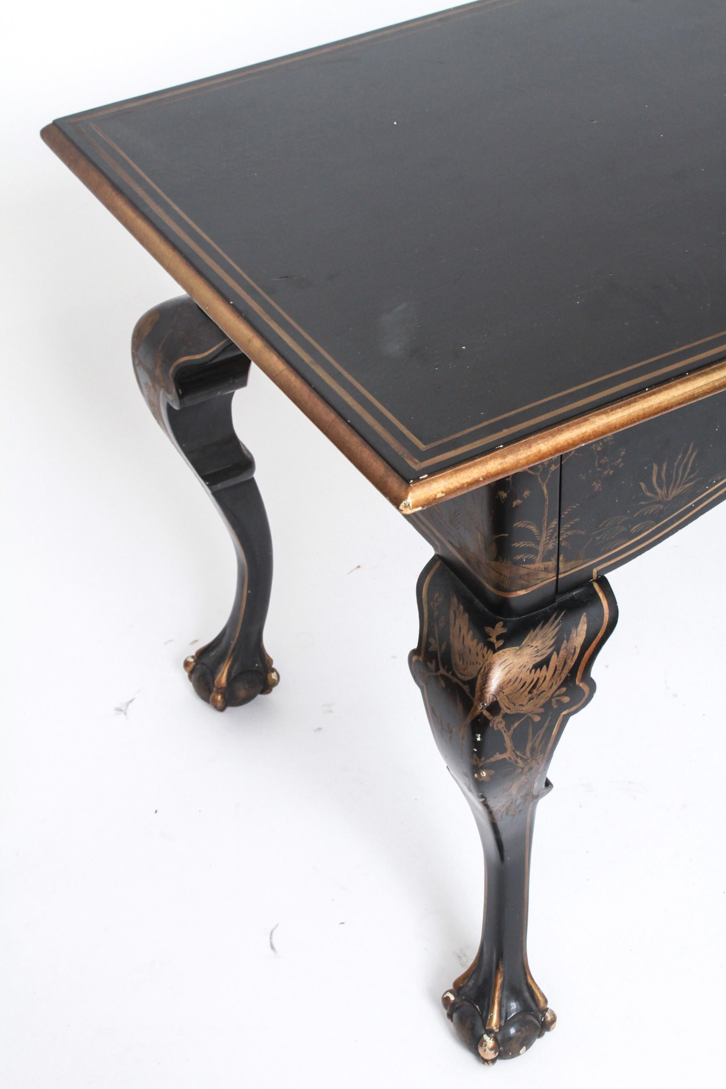 Chinese Chippendale Chippendale Style Chinoiserie Lacquered Desk