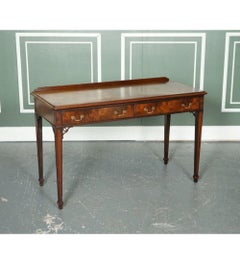 Chippendale Style Console Hallway Table with Original Handles