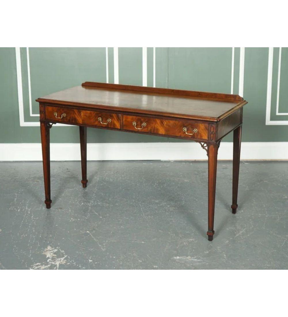 20th Century Chippendale Style Console Hallway Table with Original Handles For Sale