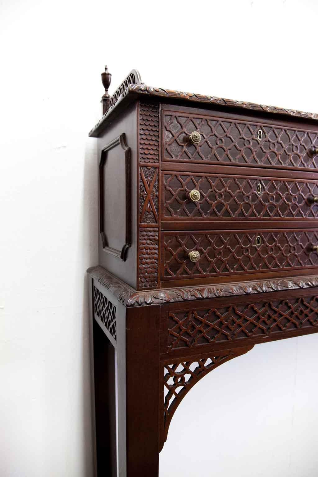 English Chippendale Style Console Table
