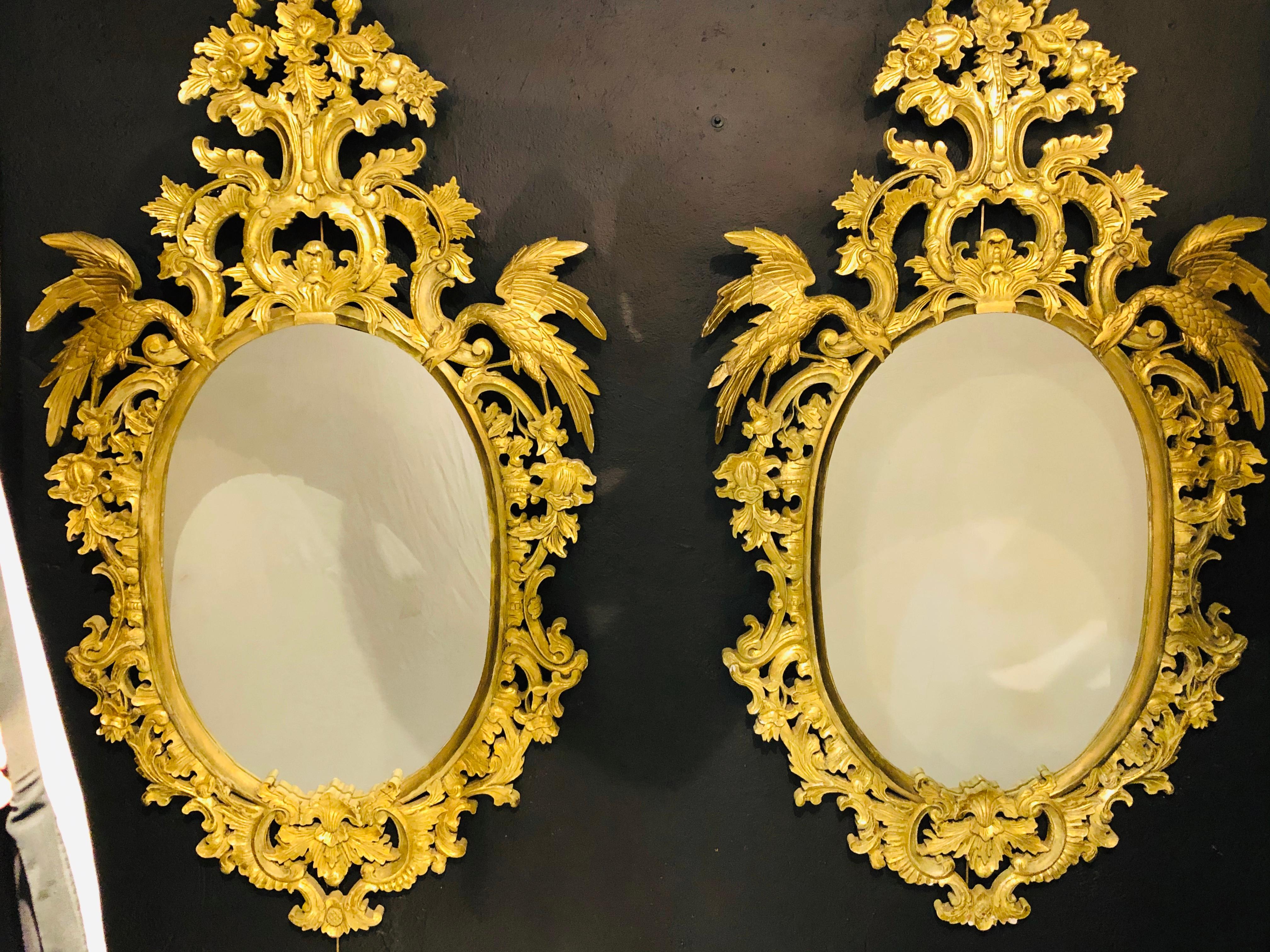 vintage overmantle mirror