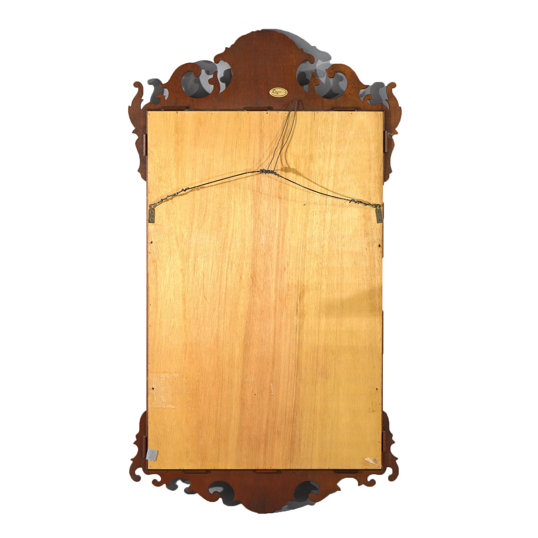 Chippendale Style Council Mahogany & Giltwood Wall Mirror 20thC For Sale 2