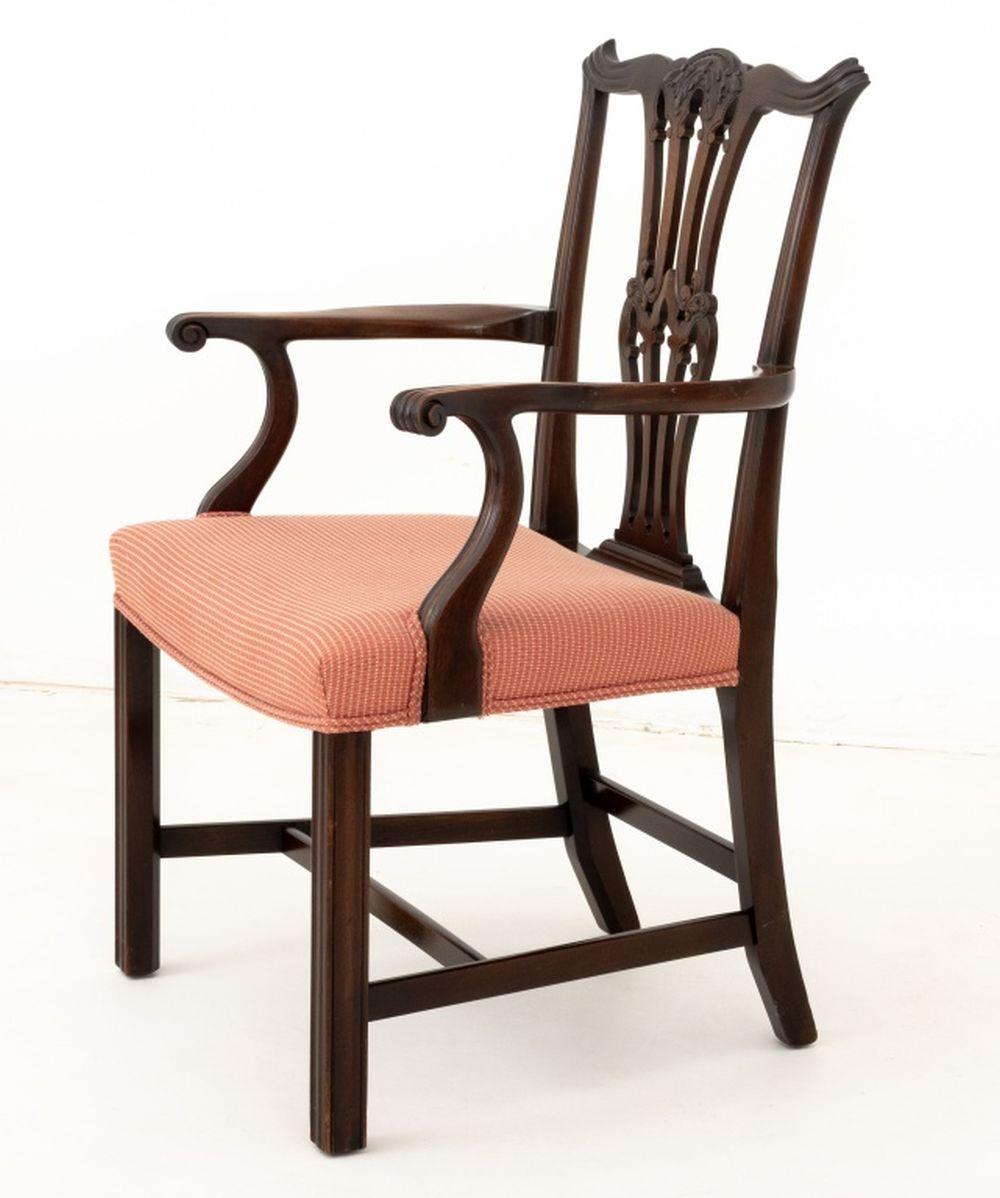 Chippendale Style Dining Chairs, 8 For Sale 5