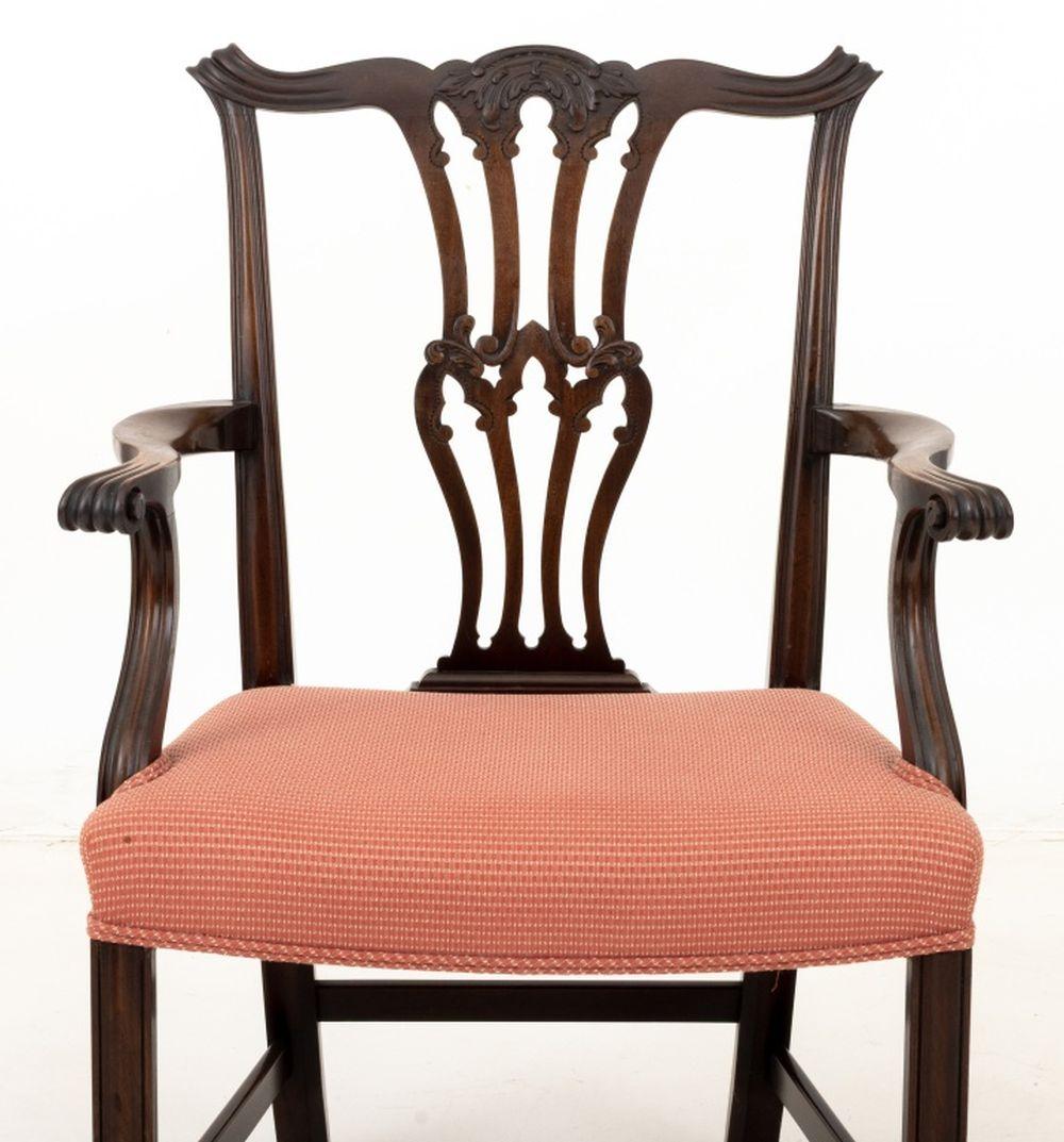 Chippendale Style Dining Chairs, 8 For Sale 7