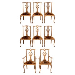 Chippendale Style Dining Chairs, 8