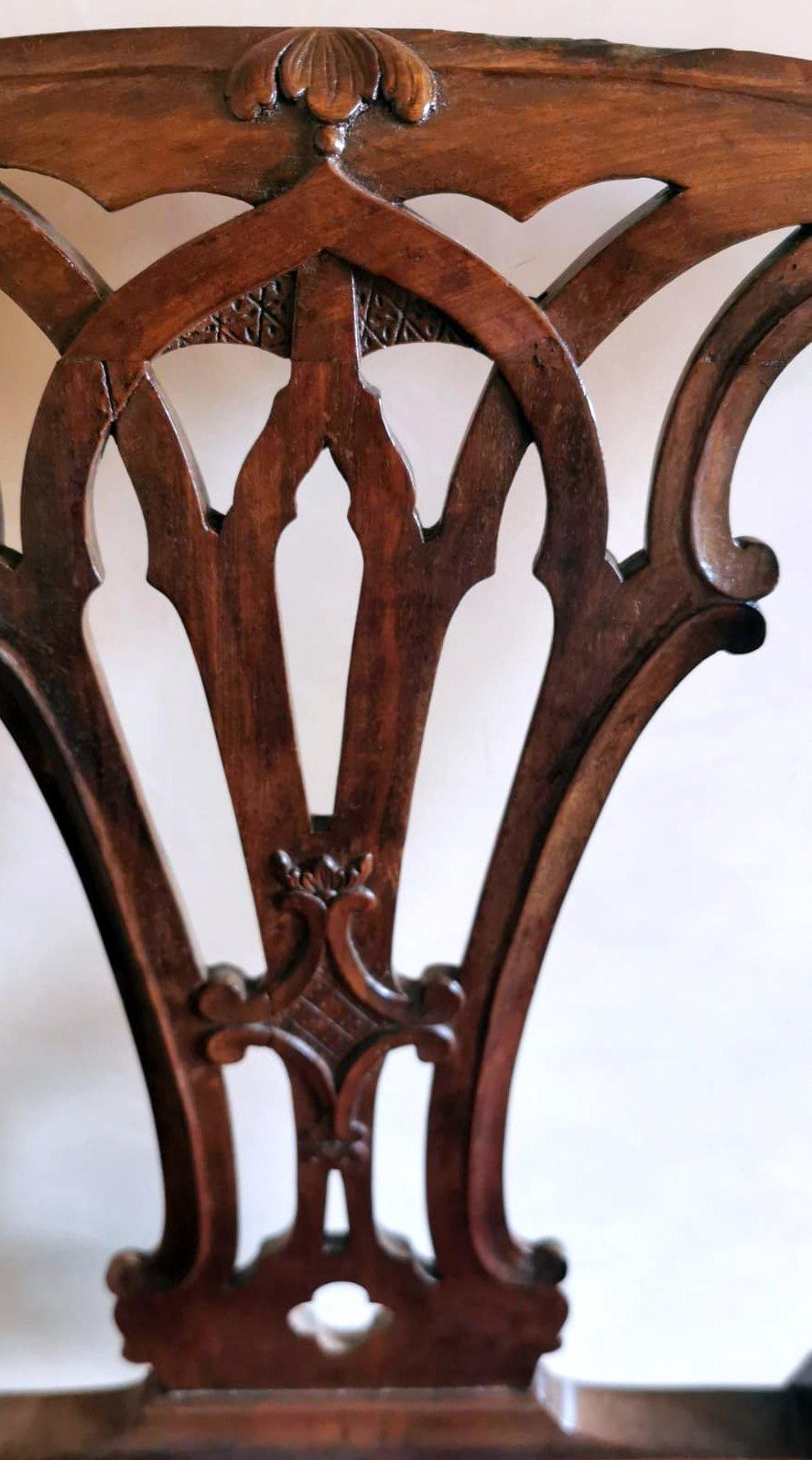 Chippendale Style English Chair 