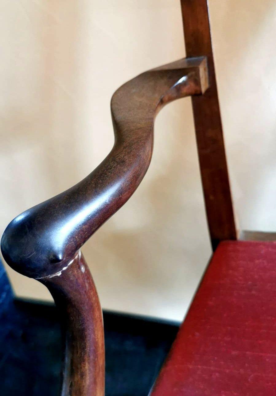 Chaise anglaise de style Chippendale « Antique Master » avec accoudoirs 3