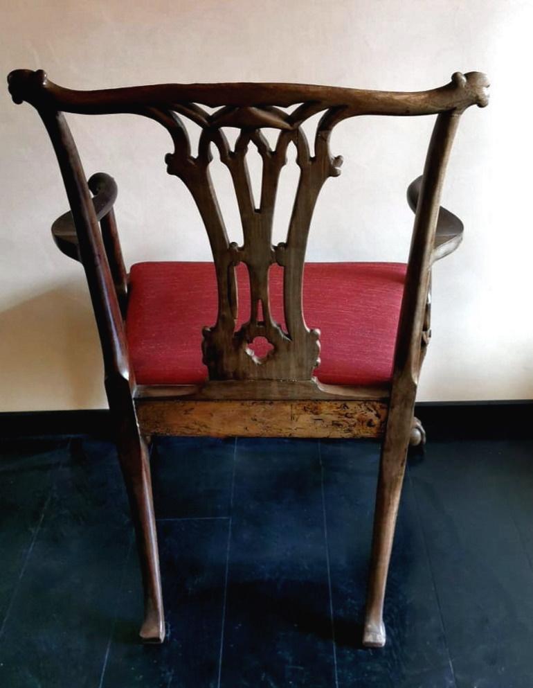 Chippendale Style English Chair 