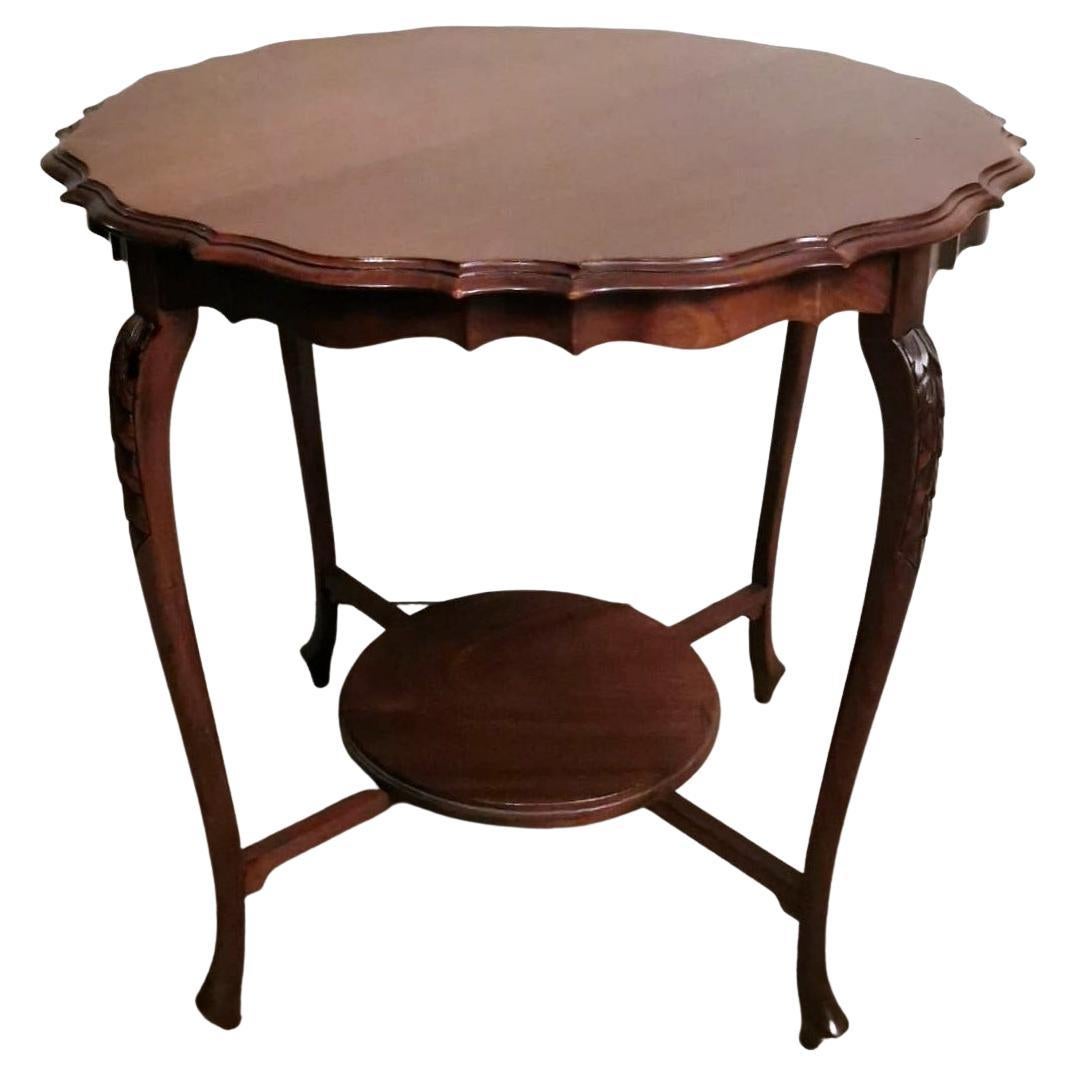 Chippendale Style English Wood Coffee Table For Sale