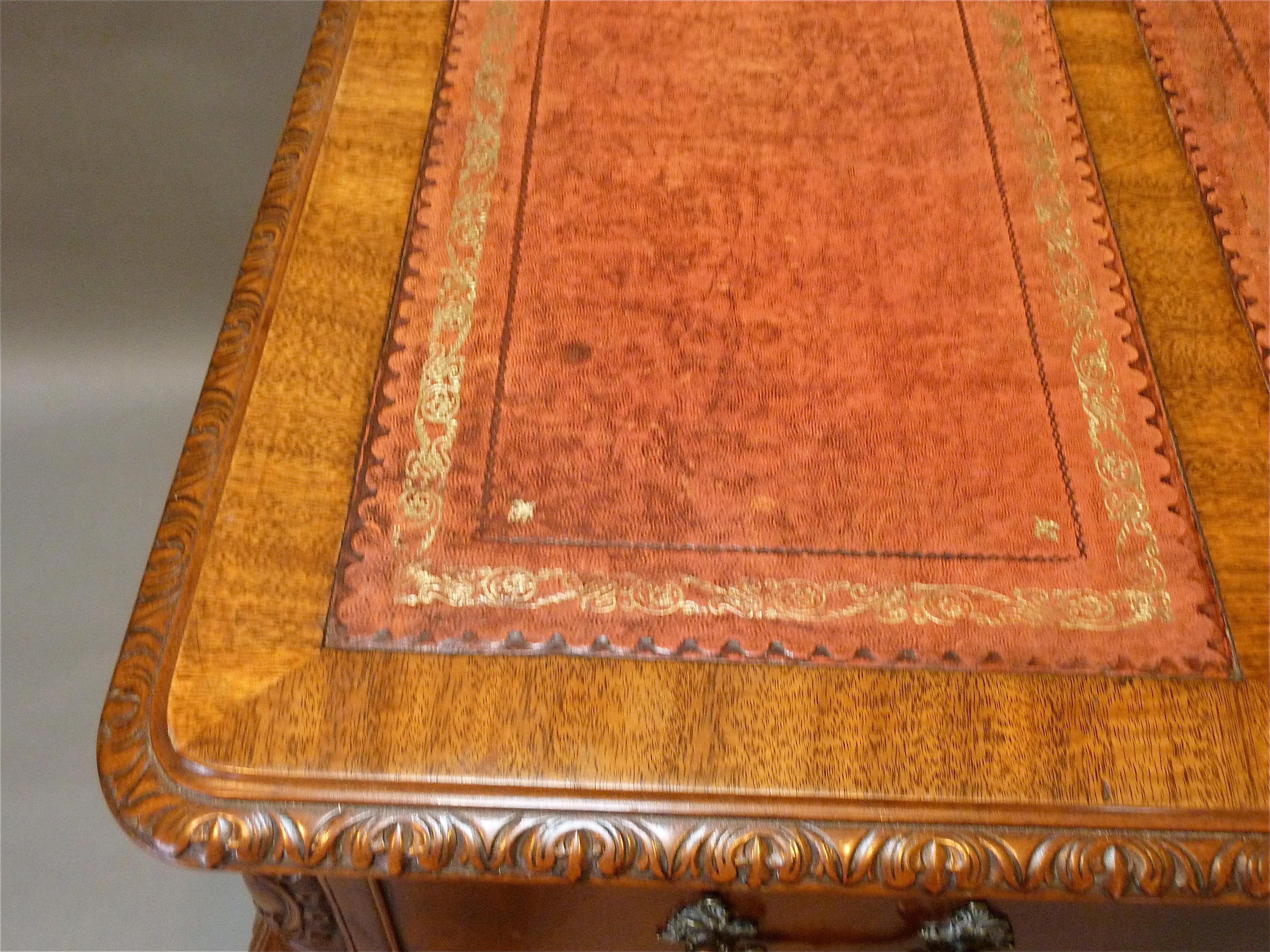 “Chippendale” Style English Writing Table 4