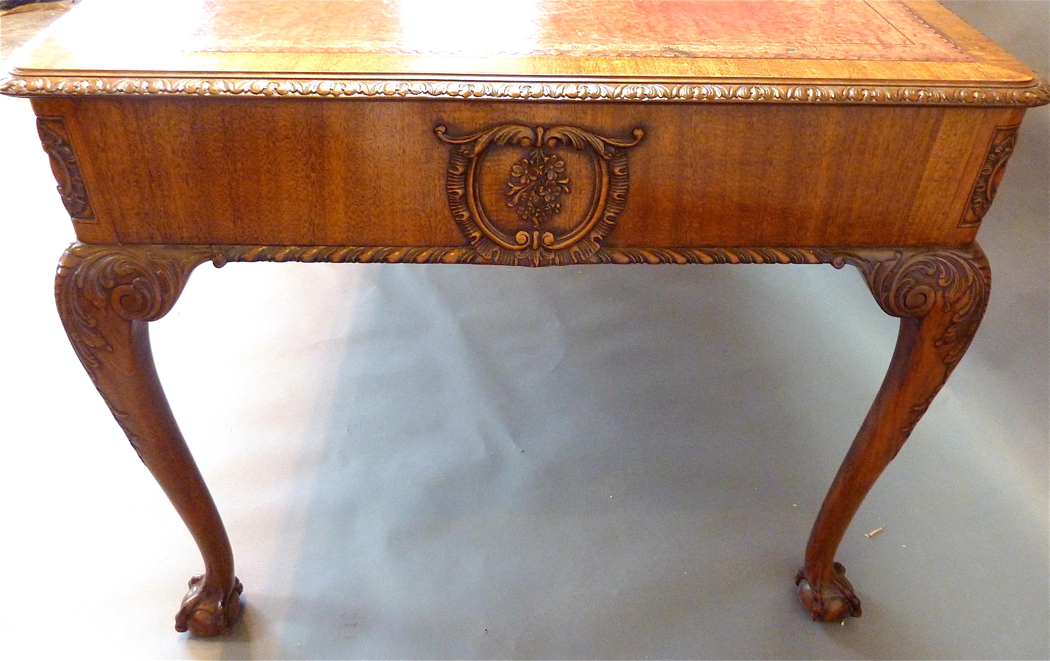 “Chippendale” Style English Writing Table 6