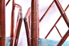 Chippendale Style Faux Bamboo Chairs