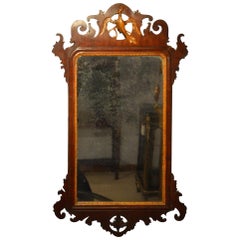 Chippendale Style George III Period Mahogany Pierced Fretwork Mirror
